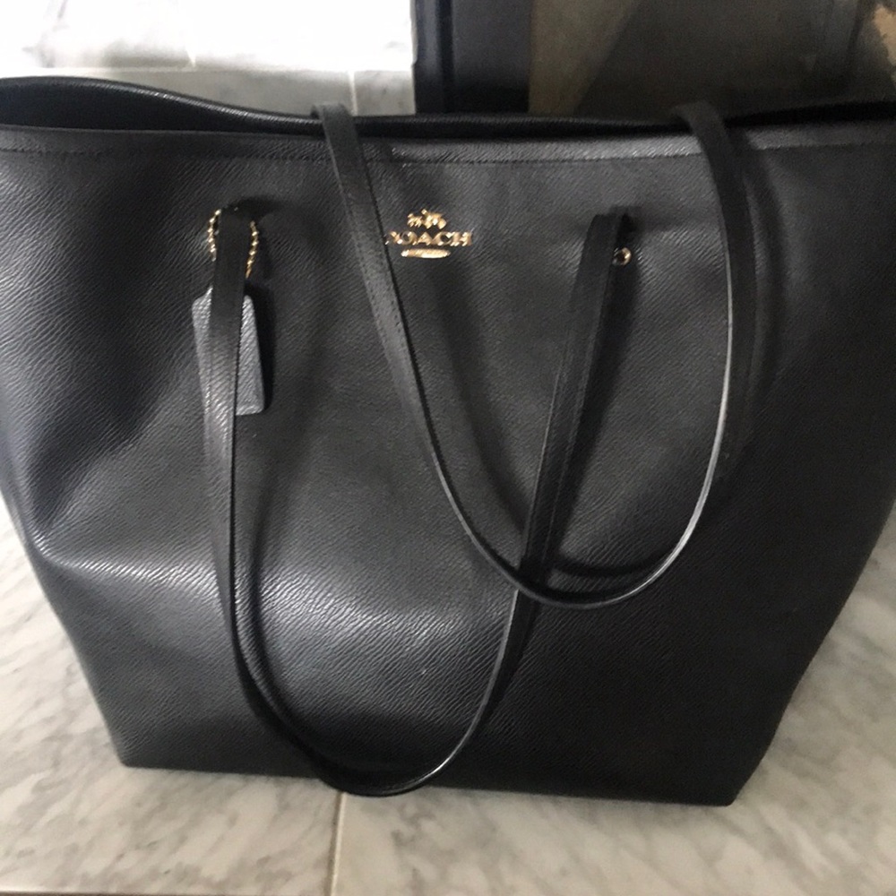 Leather Coach Tote